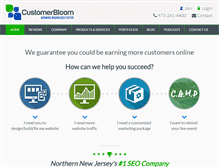 Tablet Screenshot of customerbloom.com